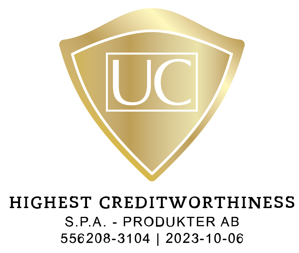 Seal for Highest Creditworthiness issued by UC AB.